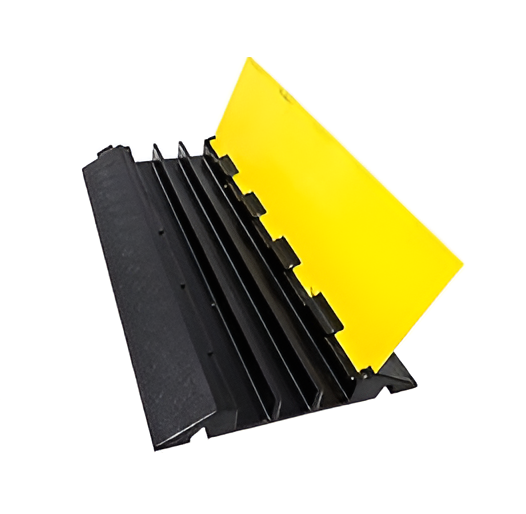 Shree Jee 900 x 500 x 70 mm Cable and Wire Floor Protector Yellow and Black 900 mm_0
