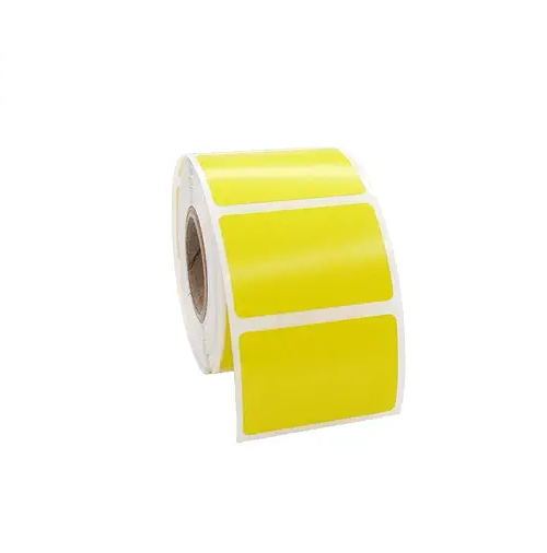 Desire Labels Bar Code Chromo Paper Self Adhesive Label 100 x 50 mm Yellow_0