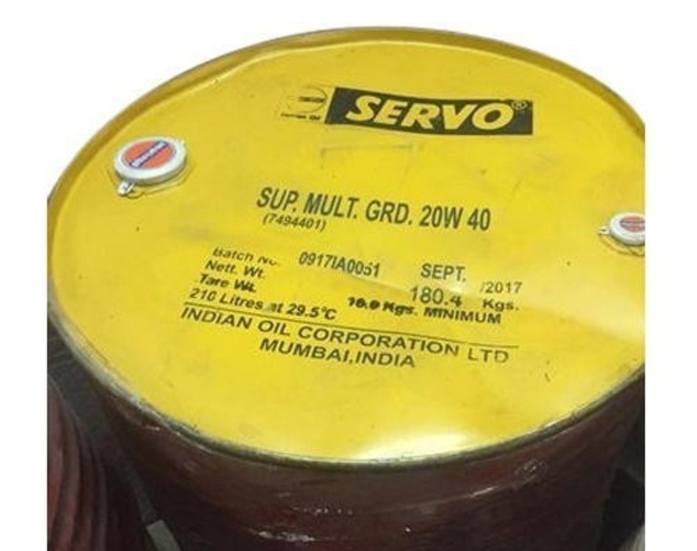 SERVO Multigrade 20W-40 Mineral Diesel and Gasoline Car Engine Oil 210 L Drum_3