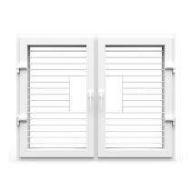 GreenFortune Combination 2 Panel White uPVC Window 4 x 4 ft_0