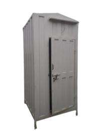 LAKHANI Mild Steel 8.5 ft Portable Toilet Cabin Grey_0