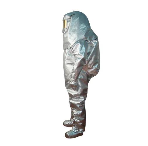 SI Full Sleeves Aluminized Fiberglass Fabric Safety Suit_1