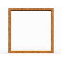 GreenFortune Fixed 2 Track 2 Panel Golden Oak uPVC Window 4 x 4 ft_0