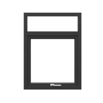 GreenFortune Combination Window 2 Track 2 Panel Black uPVC Window 4 x 4 ft_0