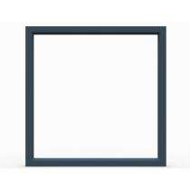 GreenFortune Fixed 2 Track 2 Panel Grey uPVC Window 4 x 4 ft_0
