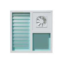 GreenFortune Ventilation 3 Panel White uPVC Window 4 x 4 ft_0