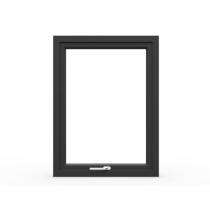 GreenFortune Single Hung window 1 Panel Black uPVC Window 4 x 4 ft_0