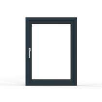 GreenFortune Tilt and Turn 2 Track 2 Panel Grey uPVC Window 4 x 4 ft_0