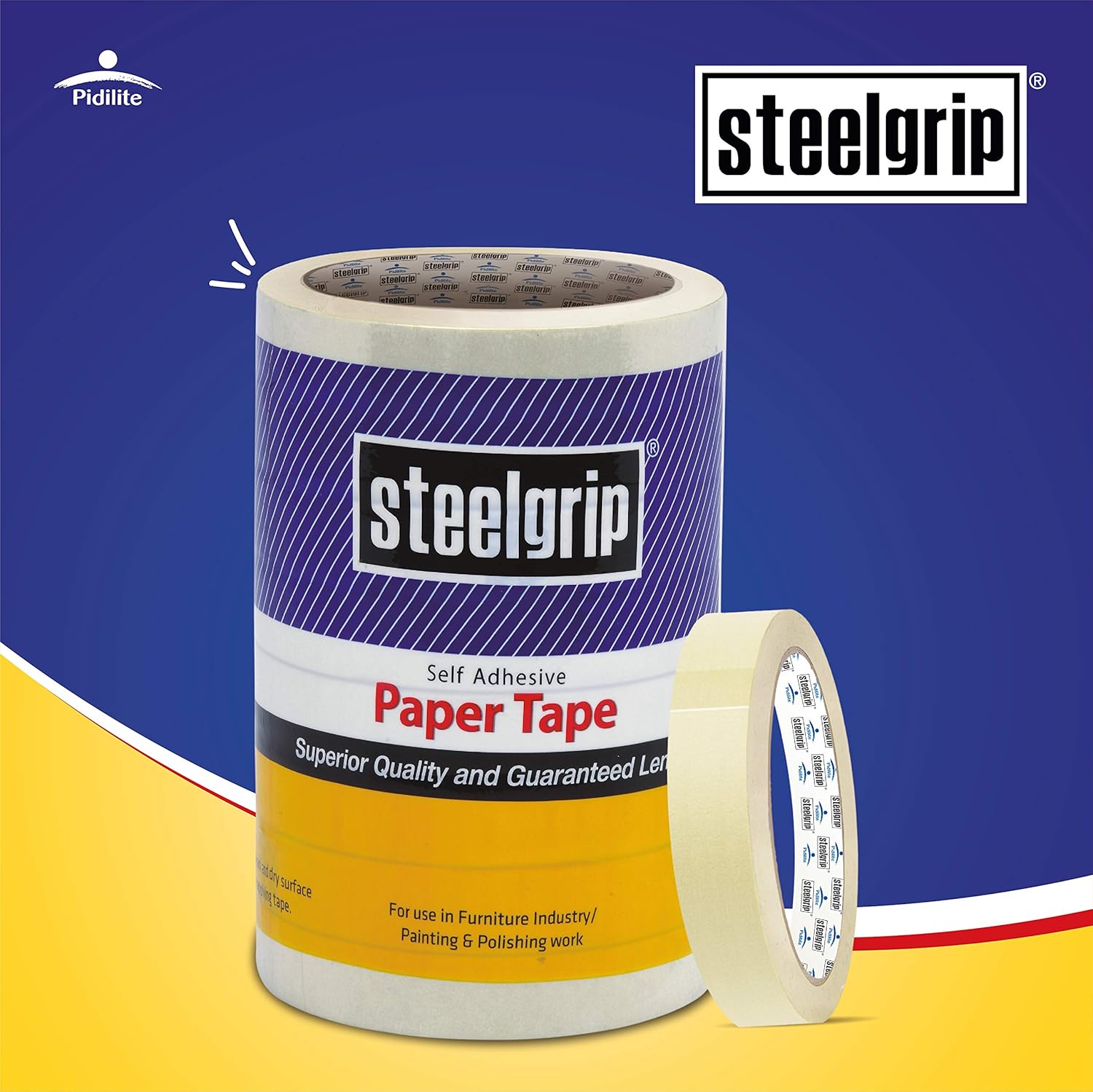 STEEL GRIP Paper 1 inch Masking Tape_1