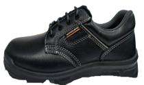 WOODLAND GC6858025SS Leather Steel Toe Safety Shoes Black_0