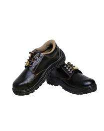 Komico Synthetic Leather Metal Toe Safety Shoes Black_0