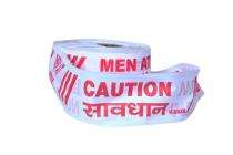 150 mm Non Adhesive Polyethylene Warning Tape 200 micron Red and White_0