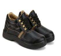 GALISTA RAFALE Leather Alloy Steel Toe Safety Shoes Black_0