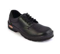 GALISTA ITALIO Leather Alloy Steel Toe Safety Shoes Black_0