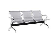 Darshan 3 Seater Waiting Bench Stainless Steel 175 x 65 x 78 cm_0