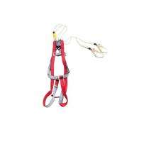 Synthetic Fibre Full Body Double Rope Scaffold Hook Safety Harness Free Size_0
