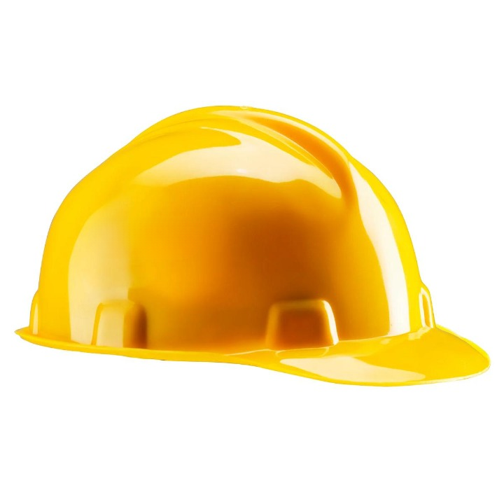 VB HDPE Yellow Ventilated Safety Helmets_0