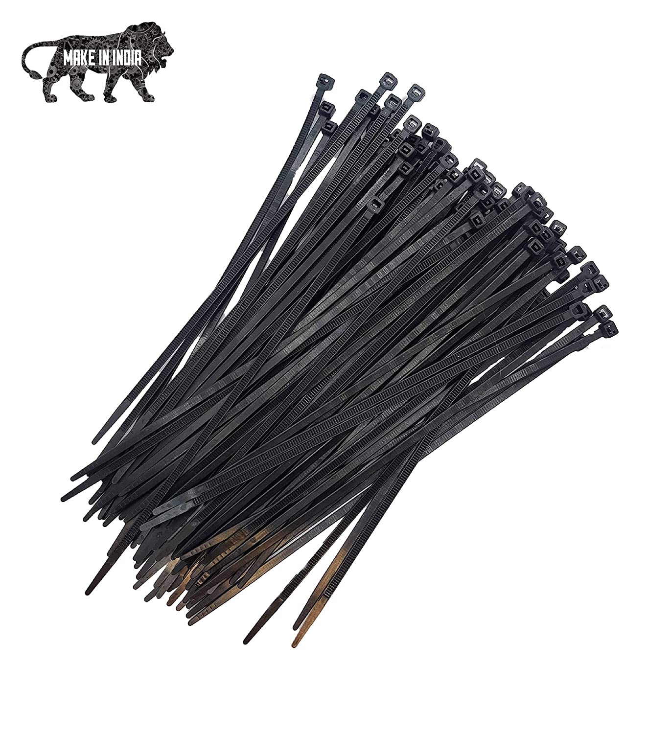 GLOBOMOTIVE Nylon 350 mm 4.8 mm Cable Ties Black_1