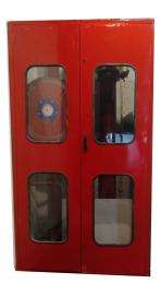 Galvanized Iron Single Door Fire Hose Cabinet 750 x 600 x 250 mm EWS-FHC-001 12 m_0