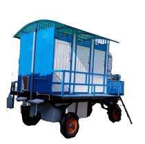 Sintex PVC 7 ft Portable Toilet Cabin Blue and White_0