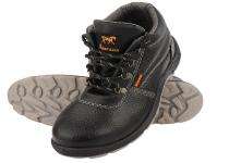 Agarson Synthetic Leather Metal Toe Safety Shoes Black_0