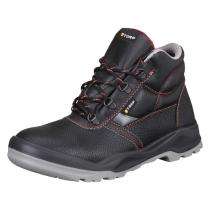 T TORP Synthetic Leather Metal Toe Safety Shoes Black_0