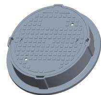 VCM FRP Circular Manhole Drain Cover Frame EHD-35_0