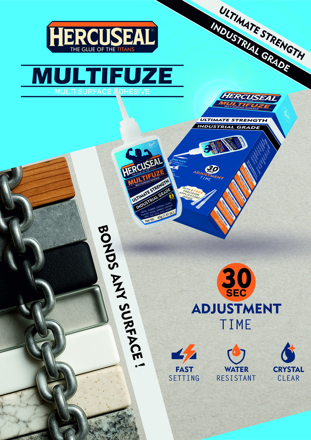 Hercules HercuSeal 40 gm Instant Adhesive_2