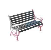 SE SB-13 3 Seater Waiting Bench Mild Steel 49 x 15 x 32 inch_0