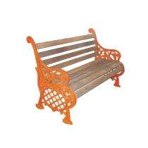 SE SB-14 3 Seater Waiting Bench Mild Steel and Wood 49 x 15 x 32 inch_0
