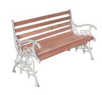 SE SB-2 3 Seater Waiting Bench Mild Steel and Wood 49 x 15 x 31 inch_0
