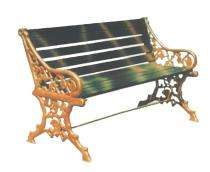 SE SB-3 3 Seater Waiting Bench Mild Steel 49 x 15 x 29 inch_0