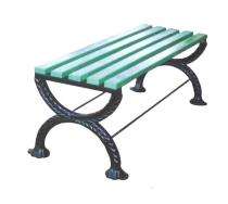 SE SB-6 2 Seater Waiting Bench Mild Steel 49 x 15 x 17.25 inch_0
