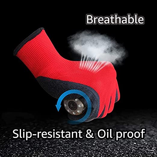 Cut Resistant Rubber Safety Gloves Free Size_1
