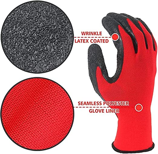 Cut Resistant Rubber Safety Gloves Free Size_2