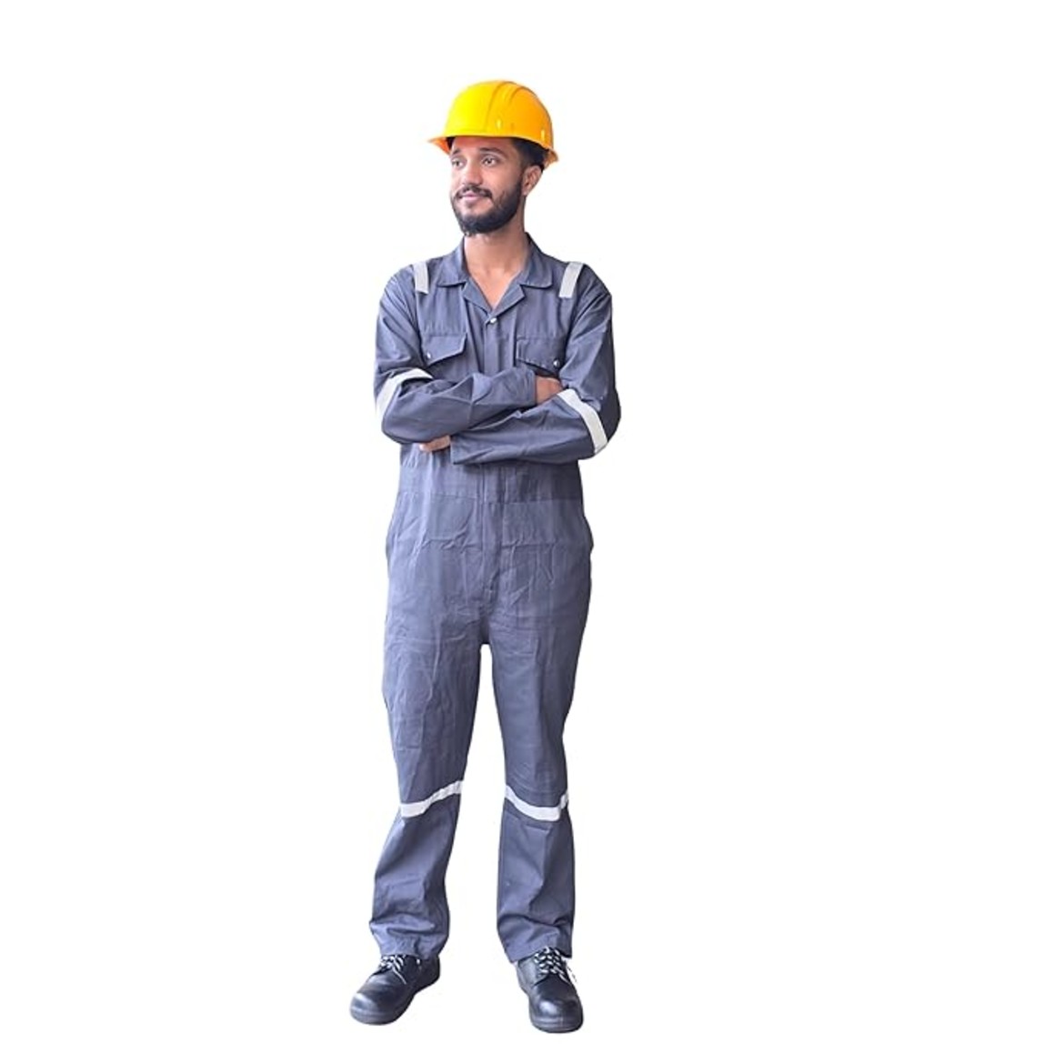 Habil Cotton Fabric Boiler Suits S Full Sleeves H2CT11G_4