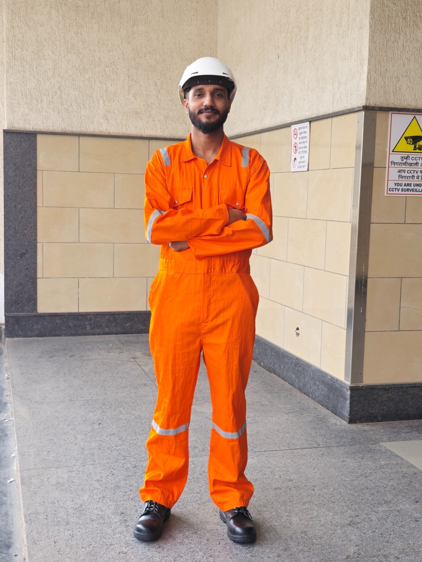 Habil Polyester Fabric Boiler Suits L Full Sleeves H1PV11O_2