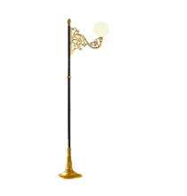 SE Pole No. 1/A Mild Steel 4 ft Black and Golden Decorative Light Poles_0