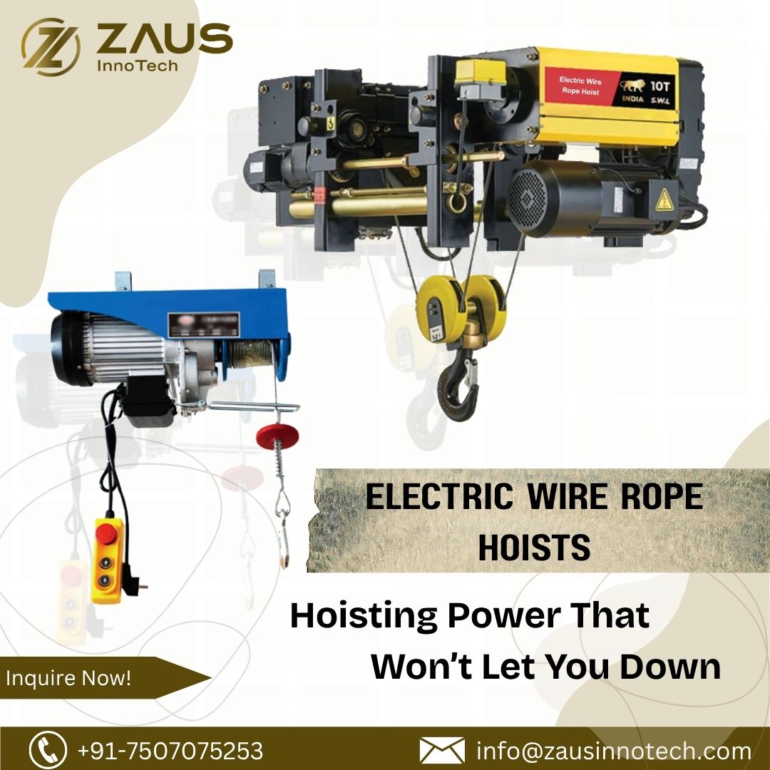 Kepro Non Flame Proof Trolley Suspended 6 m Electric Wire Rope Hoist_1