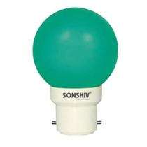 Sonshiv 0.5 W Green B22 1 piece 500 h LED Bulbs_0