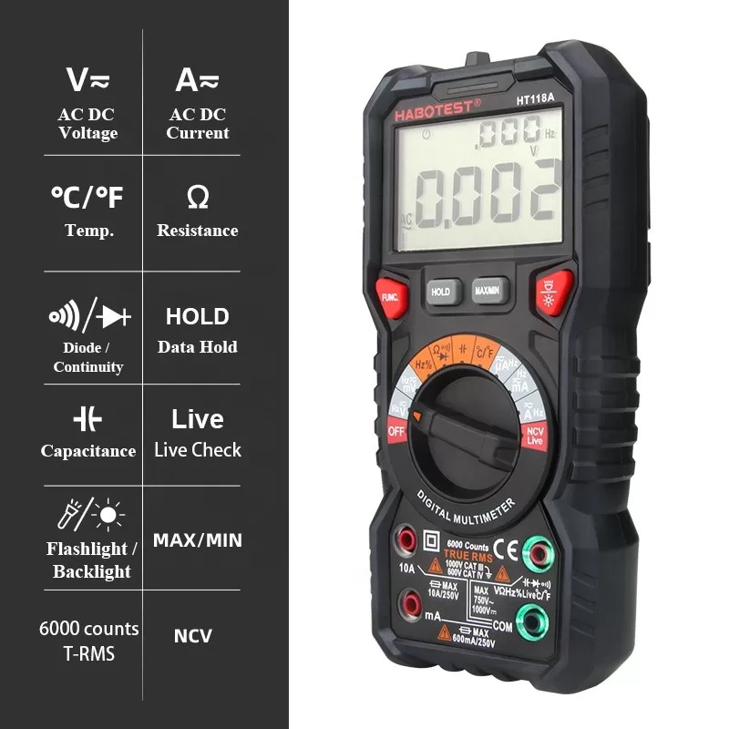 HABOTEST HT118A Multimeter LCD_1
