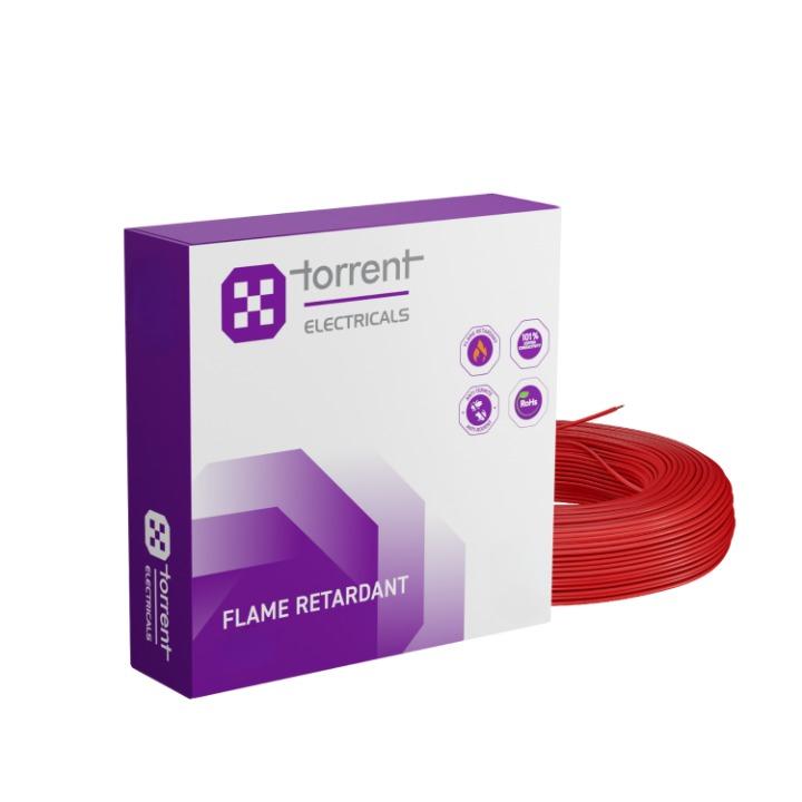 Torrent 0.75 sqmm FR Electric Wire Red 90 m_1