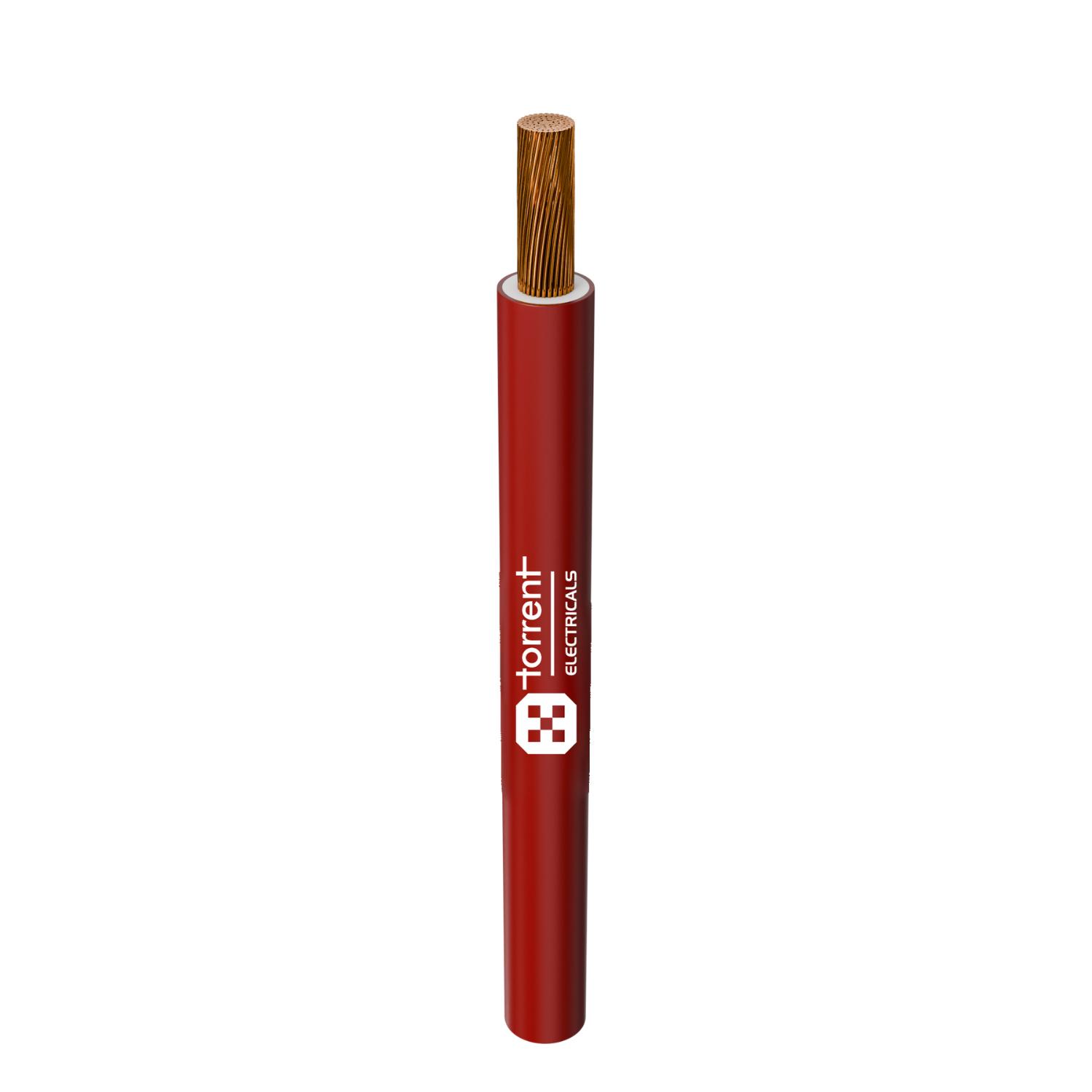 Torrent 6 sqmm FR Electric Wire Red 90 m_1