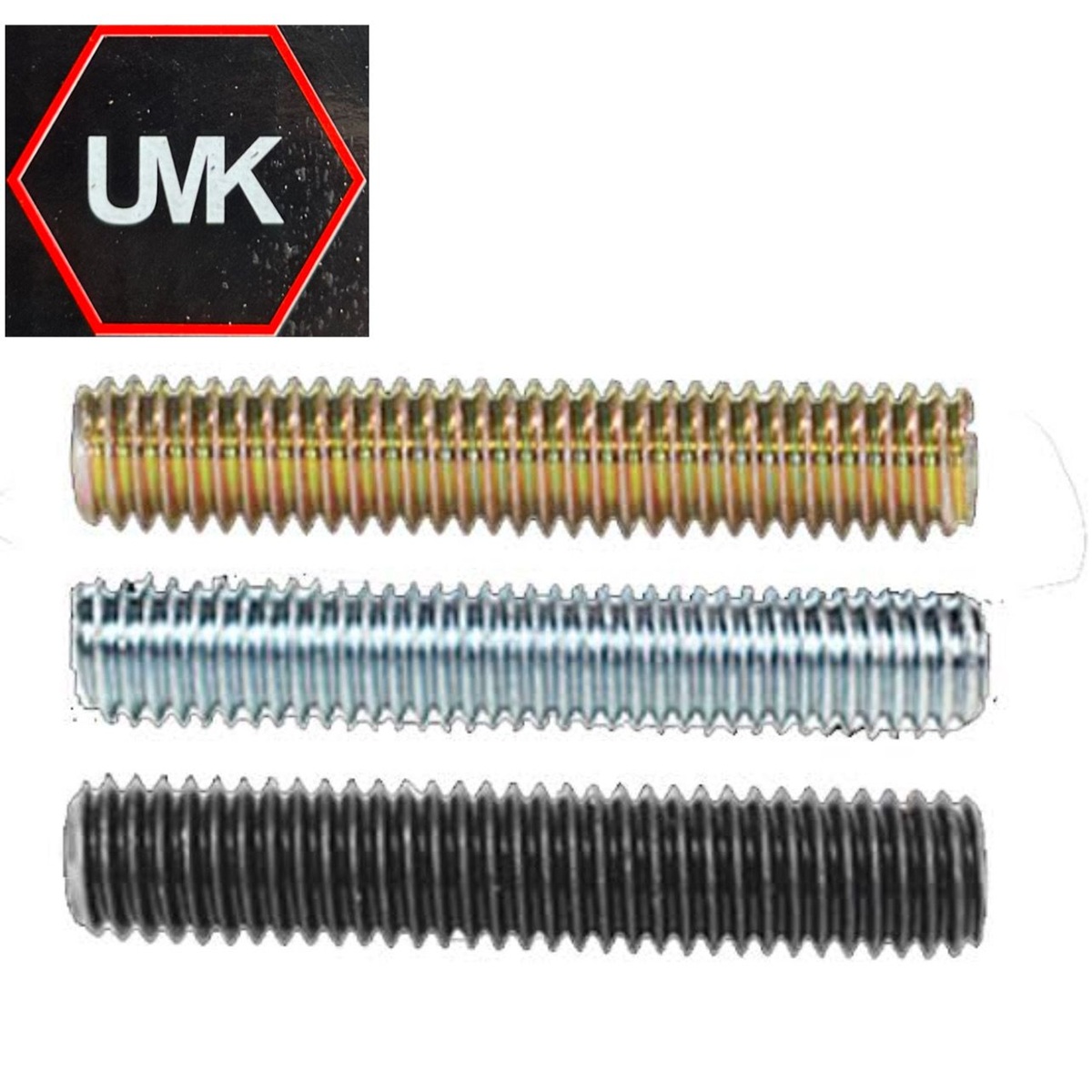UMK Mild Steel M10 Threaded Rods 3 m Polished_1
