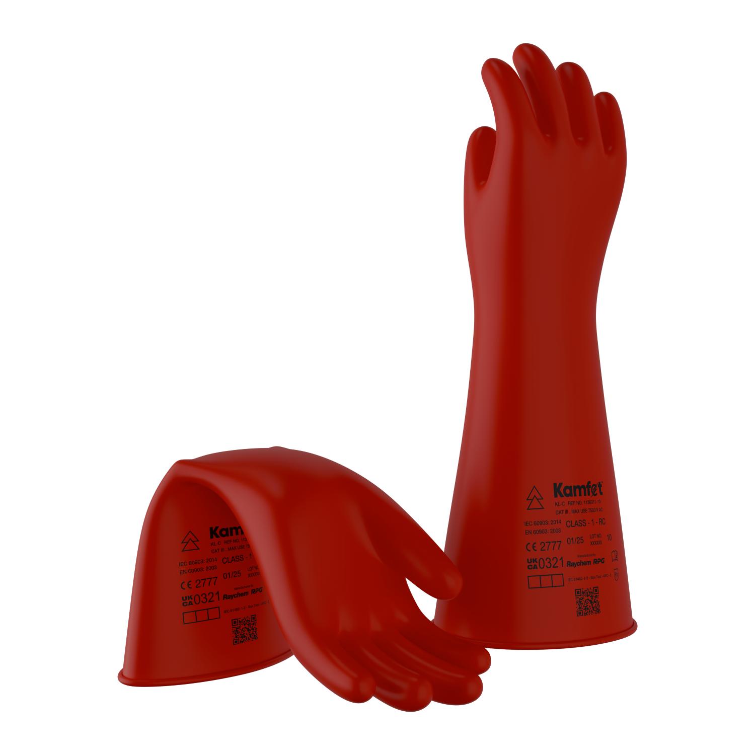 Kamfet Electrical Insulating Natural Latex Safety Gloves KL-C 9_1