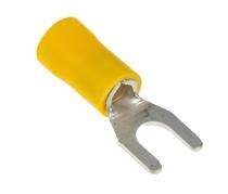 Insulated Fork Type Lugs Copper 4.6 sqmm Yellow_0