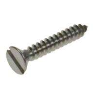 SHARK CSK Slotted M4 9.5 mm Self Tapping Screws Stainless Steel Plain_0