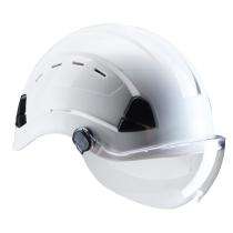Udyogi ABS White Air Ventilated Safety Helmets Lighton ES_0