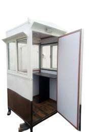 Gurukrupa Galvanized Iron 9 ft Portable Security Cabin_0