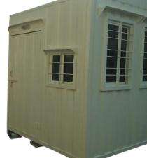 Gurukrupa Galvanized Iron 9 ft Portable Security Cabin_0